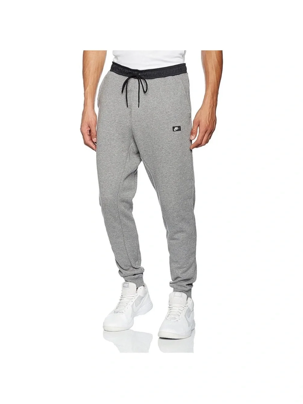 Nike Sportswear Modern Joggers in Heathered Gray / Black Size Medium